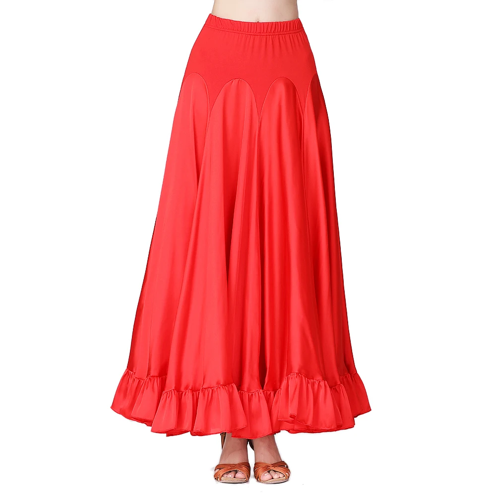 Ballroom Dance Skirts Modern Standard Performance Wear Women Tango Skirts Stage Competition Costumes Big Swing