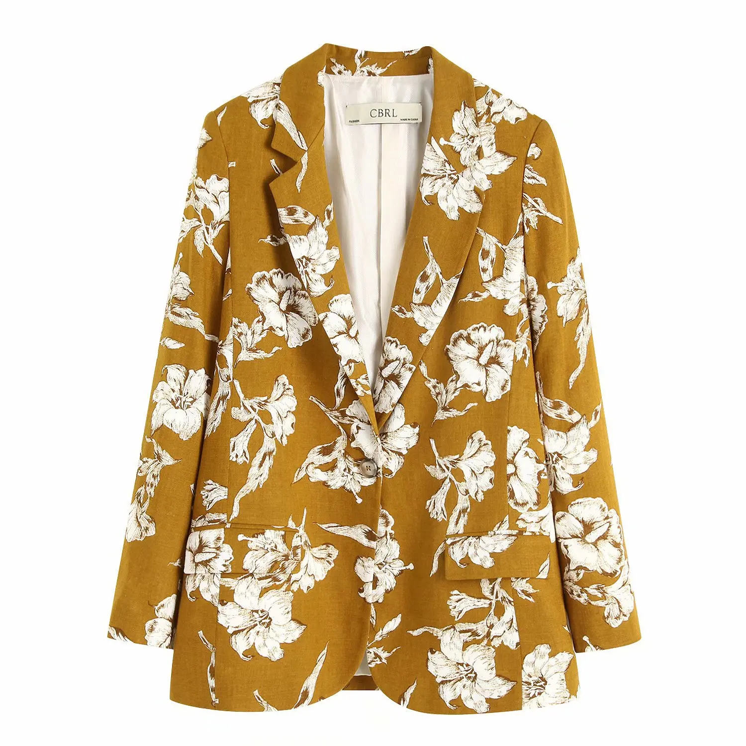 

Western Style 2019 Spring New Style One-Button Printed Slim Fit Suit WOMEN'S Coat K563