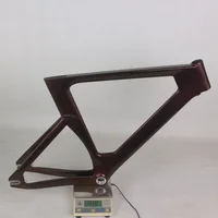 Gold Purple Chameleon Paint T800 Toray Carbon Fiber BSA 49/51/54/57/60cm Size Aero Track Frame TR013 With Front Brake Hole