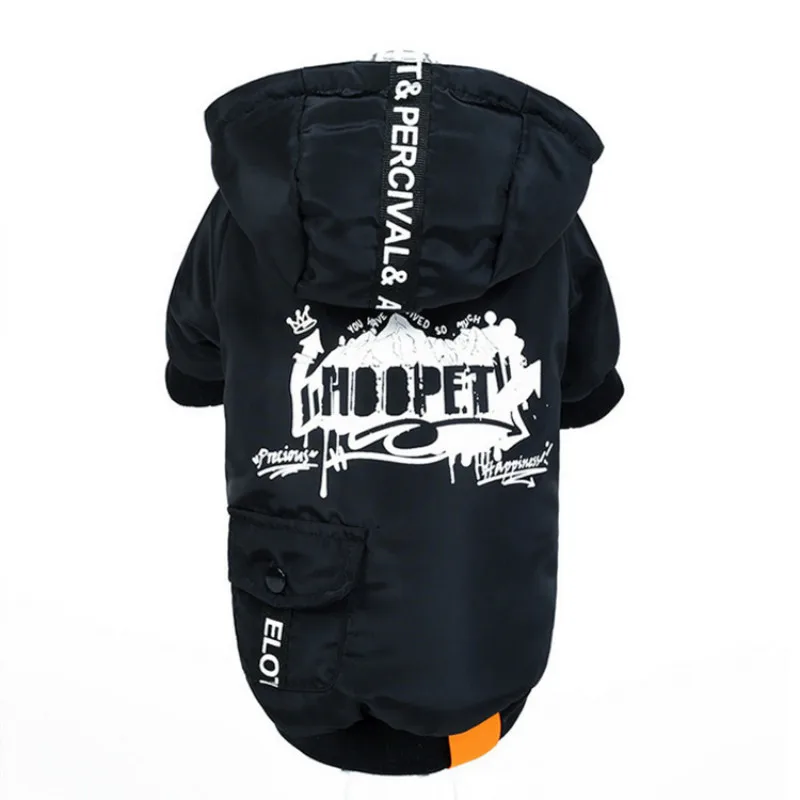 Spring Large Dog Clothes Winter Small Dogs Hoodie Warm Coat,S-7XL Unbridled Graffiti Sweater Pet Clothing Dog Jacket