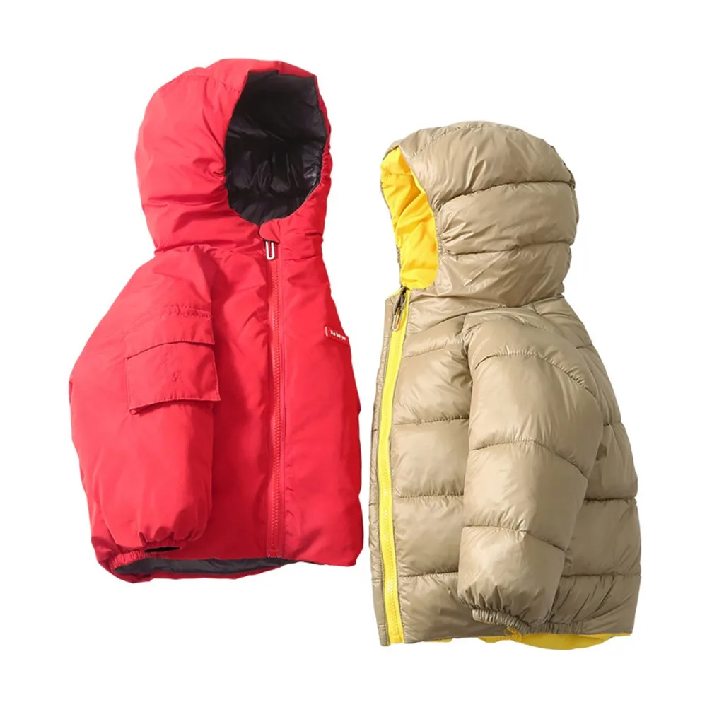 Детское однотонное пальто с надписями зимняя детская куртка Верхняя одежда для мальчиков пальто для младенцев Одежда для малышей Одежда из полиэстера для девочек L30830