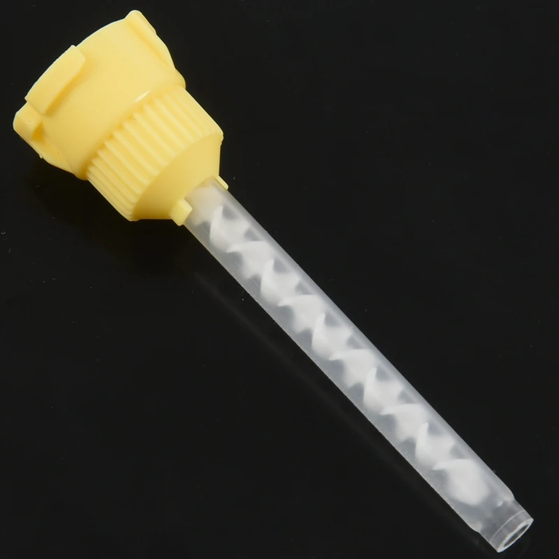 50x стоматологический оттиск Временная 1: 1 силиконовая резина, 50X желтые наконечники