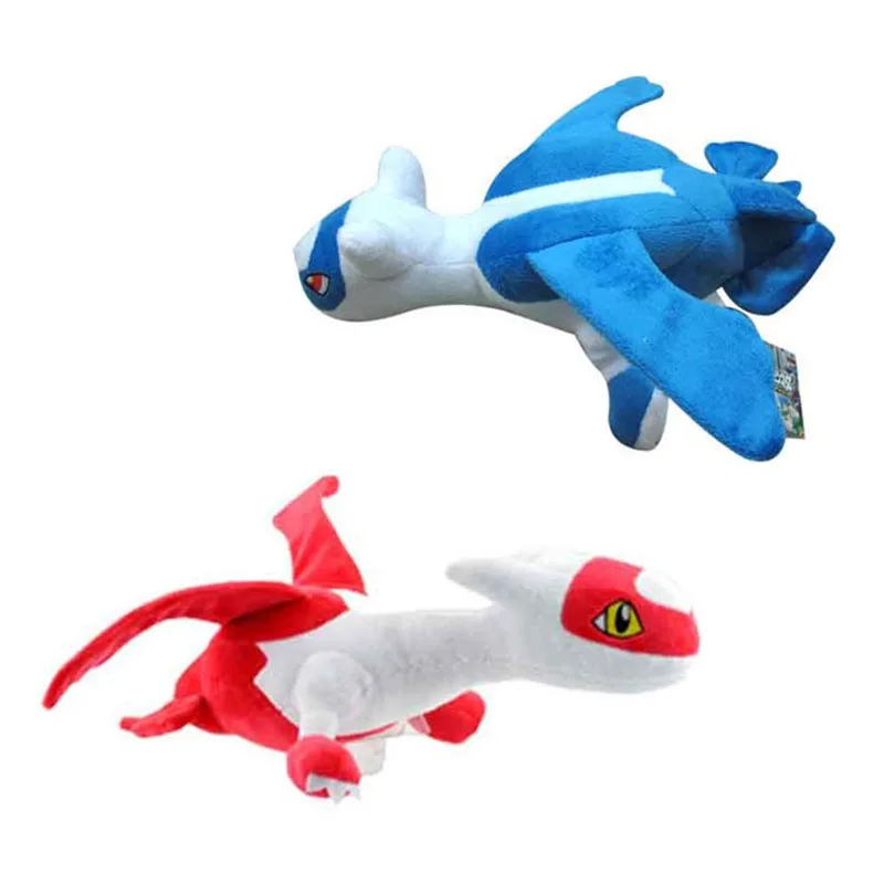 1" 30 см 2 шт./лот аниме Latias Latios плюшевые игрушки карманное животное мягкие куклы Рождественский подарок на день рождения для детей