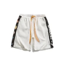 Summer Mens Sports Shorts Outdoor Running Workout Sweatshorts Letters Straight Loose Man Casual Shorts Japanese Tide Brand Pants