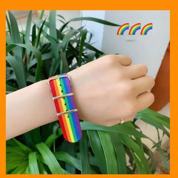 

Hot INS Rainbow Bracelet Personality Sisters Love Couples Students Hand Strap Rainbow Bracelet