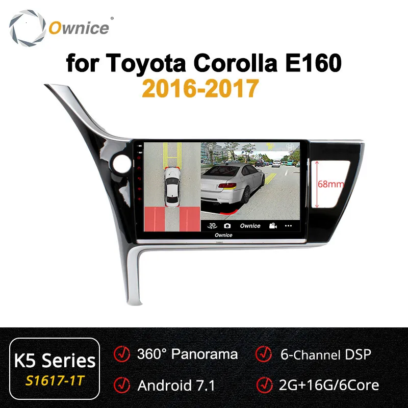 Ownice K1 K2 K3 10," Android 9,0 Восьмиядерный 2G ram 32G rom автомобильный dvd радио плеер для Toyota Corolla с 2.5D экраном