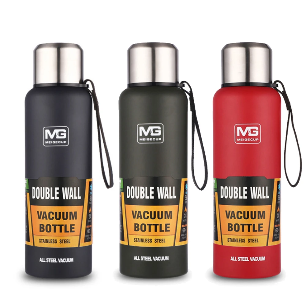 500/750/1000/1500ml Large Capacity Stainless Steel Double-Wall Thermos Bottle Outdoor Vacuum Flask Thermocup Insulated Cup