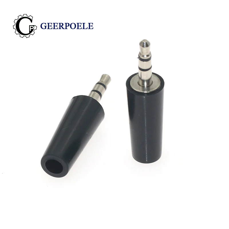 

10 pcs/lot 3.5mm Stereo Two-channel Round Cap Connectors Audio Plug Cold Pressure Solderless Electric DIY