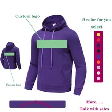 Персональный заказной хлопковый свитер зимний теплый круглый вырез логотип печать пуловер с капюшоном на заказ Мужская реклама Толстовка