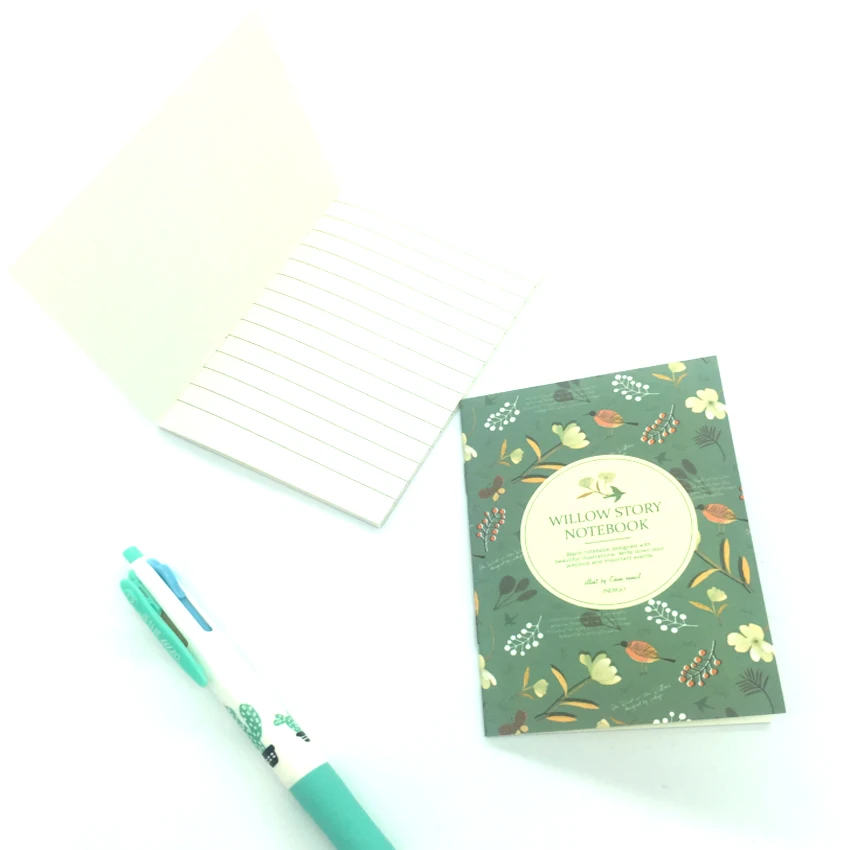 

1pcs/lot Lovely Floral Series Flower and Bird Color Handmade Min Diary Notebook Stationery student supplies