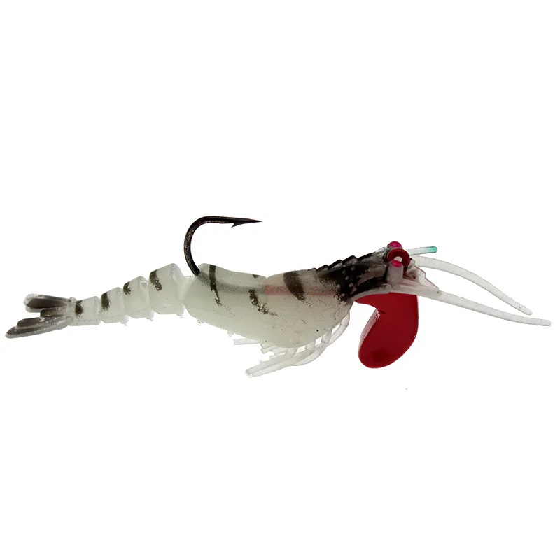 Fargiant Shrimp Fishing Lures Classic Flexible Artificial Soft Insect Bait Bionic Luminous Wobblers Silicone Sea Fishings Tackle