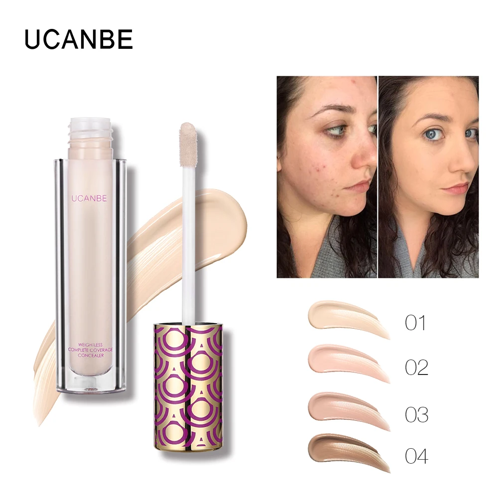 

UCANBE Brand Face Makeup Base Liquid Concealer Skin Concealing Pores Brightening Contour Natural Foundation Perfect Coverage 6ml