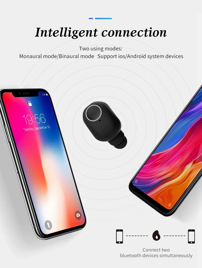 Q1 TWS мини наушники Bluetooth 5,0 маленький невидимый беспроводной наушник Автомобильная гарнитура HiFi Спорт с быстрой зарядкой чехол для смартфона