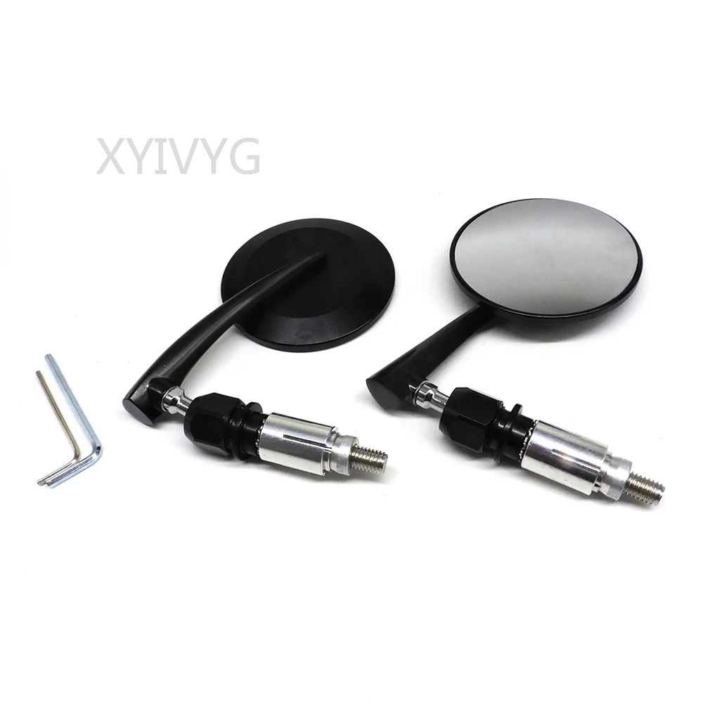 

Round Mirror Motorcycle Rear View Mirror For Rizoma Honda Hyosung Triumph Suzuki Yamaha BMW Universal Mirror