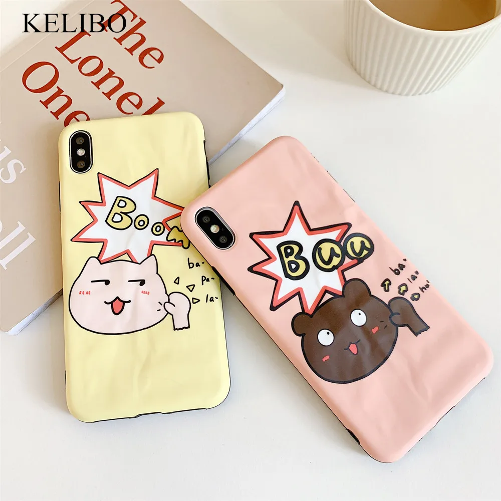 3D милый модный мультяшный чехол для Iphone 6 7 8 Plus X XR XS XSMAX мягкий силиконовый