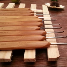 Бамбуковые металлические крючки для вязания крючком 10 шт. в 1 Набор B88