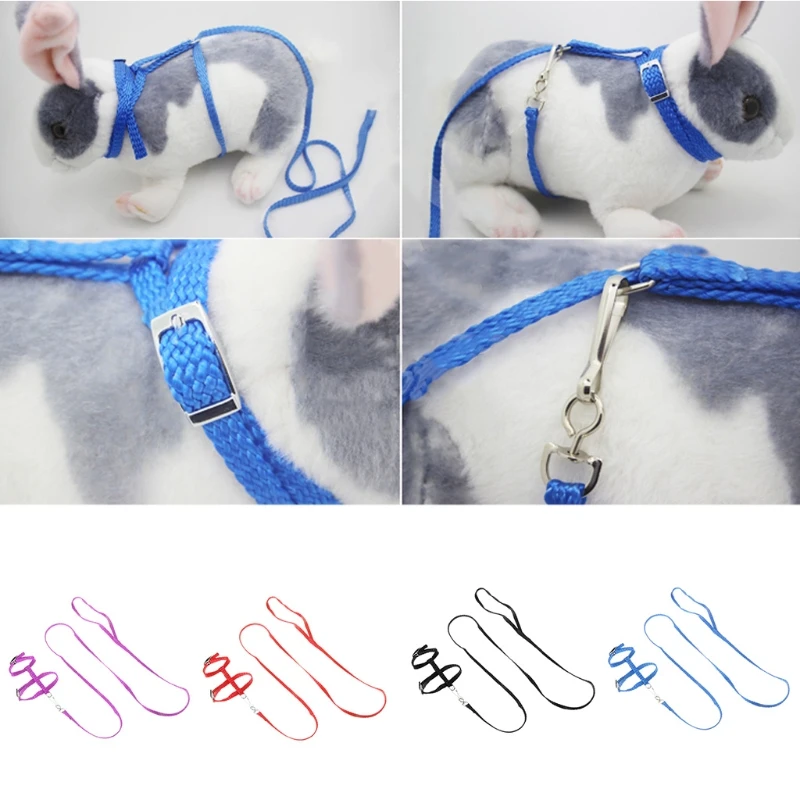 museourstyty Arnés de erizo ajustable para entrenamiento de jugar cuerda de tracción para mascotas pequeños animales suministros 