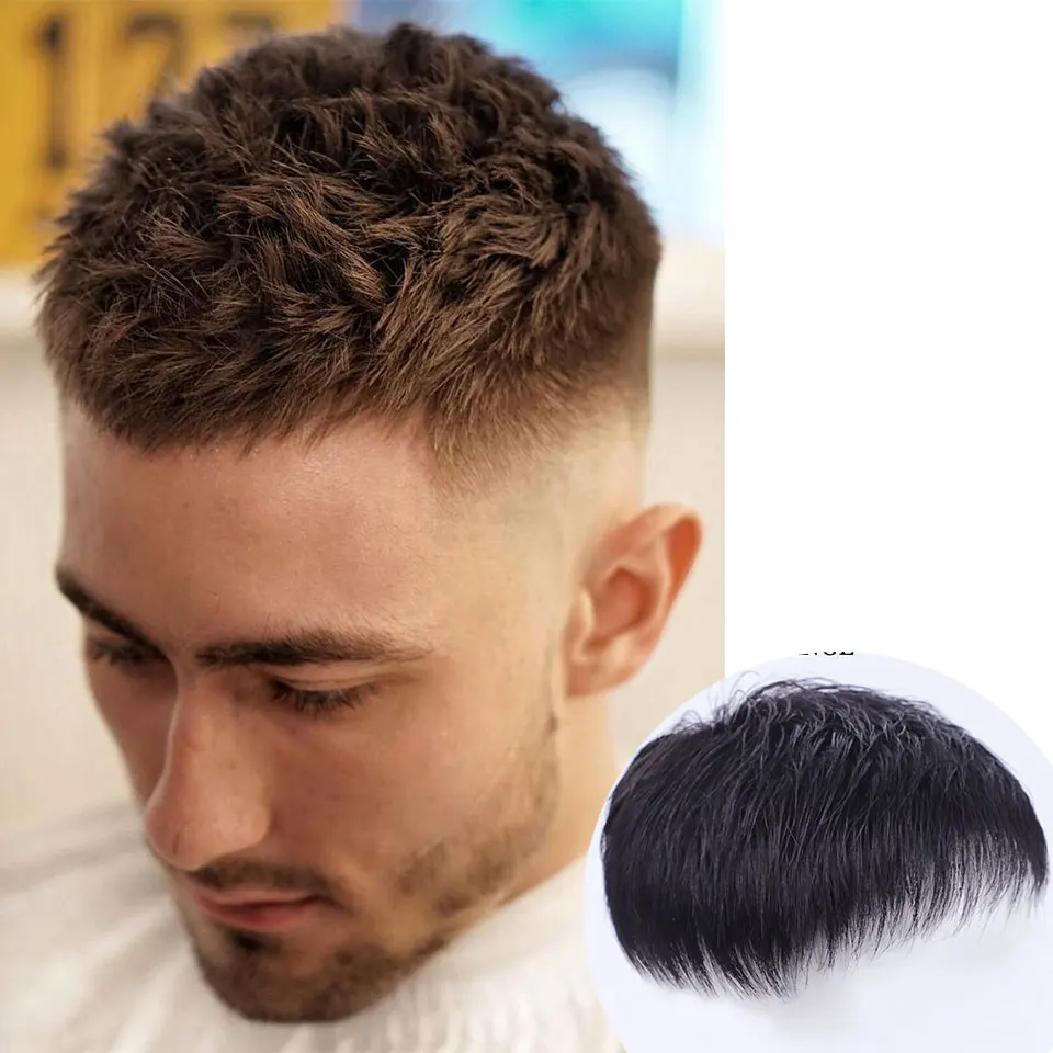 Mumupi Short Wigs For Men's Male Black Wig Synthetic Natural Hair Crew Cut  Hair Style For Young Man Balding Sparse Hair - Synthetic Wigs(for White) -  AliExpress