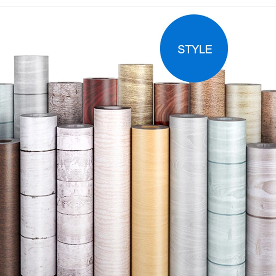 Wood Wall Sticker Wood Wallpaper 0.45x3m Decorative Wall Sticker