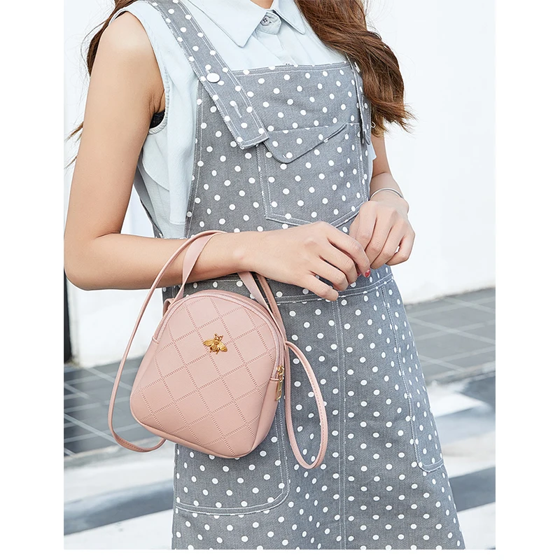  Mini Backpack Female PU Leather Shoulder Bag Teen Girl Child Multifunctional Small Girl Backpack La - 4000295072060