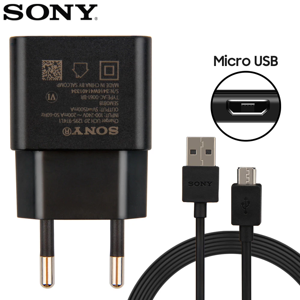 Original SONY Wall Charging Charger Adapter UCH20 For SONY Xperia X Ultra Z5 E6683 Z3 mini  E5 L50w L50t Universal Wall Charger usb 5v 2a Chargers