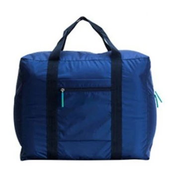

Unisex Waterproof Nylon Folding Travel Bag Large Capacity Foldable Luggage Travel Bag Solid Color Handbag for Men Women Durable