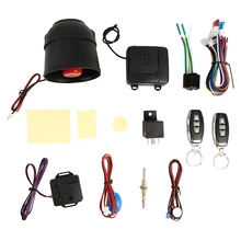 Sistema de alarma de seguridad de coche, sistema de bloqueo de Control remoto Central, inmovilizador, alarma con Sensor de choque