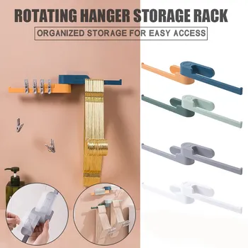 

Hanger Storage Without Punching Multifunctional Rotating Hanger Storage Holders & Racks Multifunctional Rotating Hanger Storage