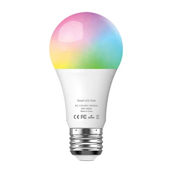 

Smart LED Light Bulb E26 WiFi Multicolor Light Bulb Work with Alexa, Google Home and IFTTT 9W, RGB Color Changing Bulb (2 Pack)