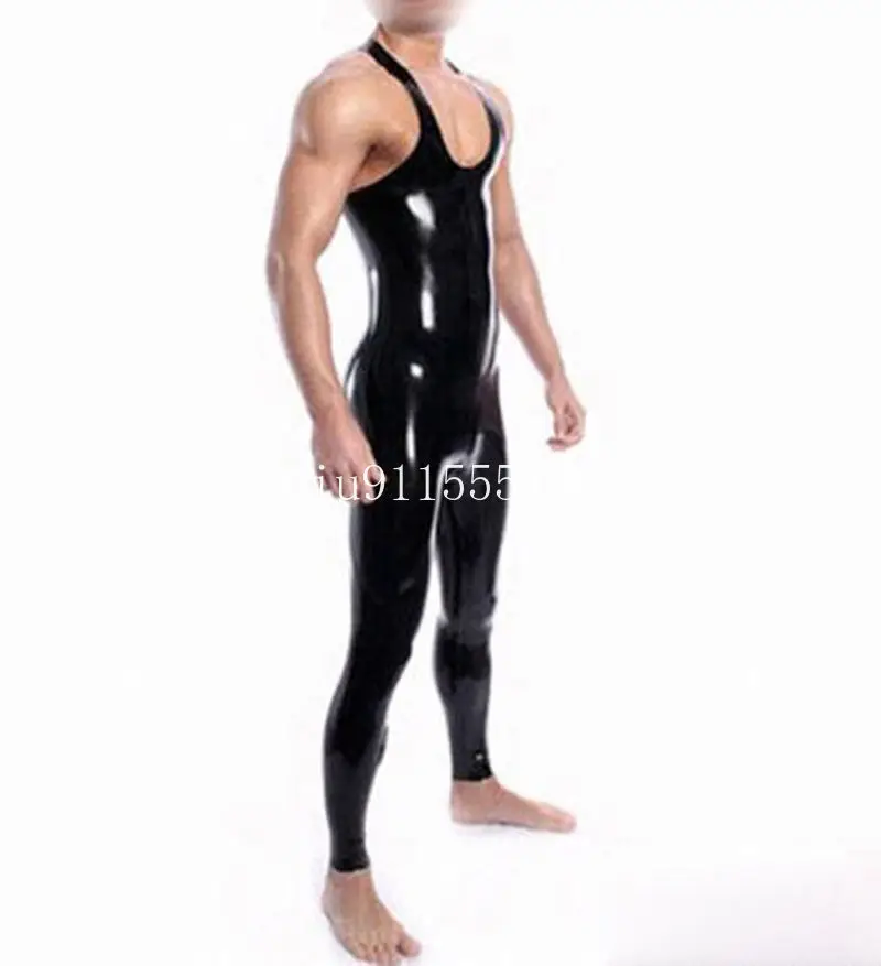 Handmade Latex Catsuit Tight Bodysuit for Men Halloween Costumes for Men No zipper