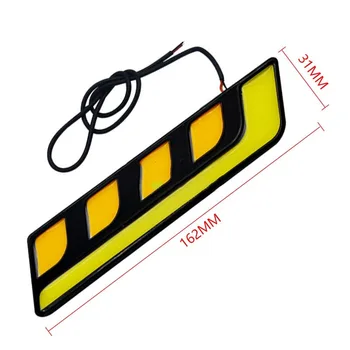 

LED Car COB Fog Light Is Very Bright Car Day Driving DRL Waterproof High Power Double Color Band Turning Daytime Running Lights