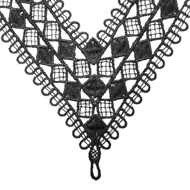 Emboidery воротник для шеи diy поддельные съемные воротники водорастворимые Женская бутоньерка трехмерные кружевные аксессуары