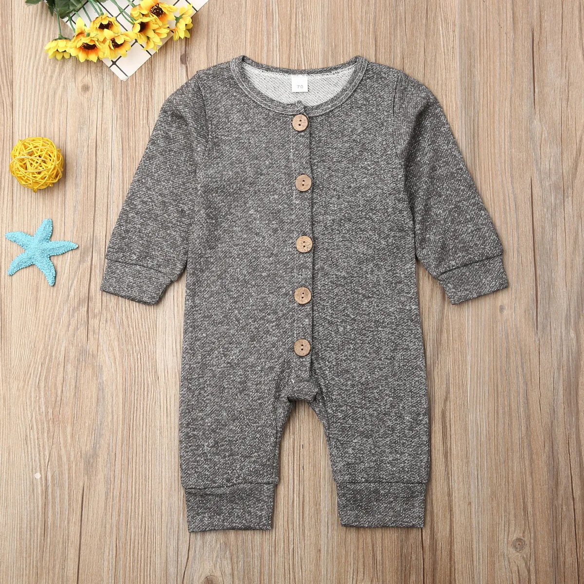 Newborn Baby Boy Girl Cotton Romper Long Sleeve Jumpsuit Playsuit Clothes Baby Boys Clothes New Born Clothing Infantil