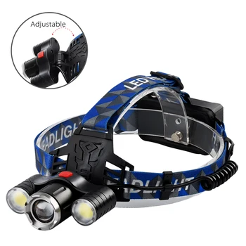 

Hot Rotatable 18650 Usb Rechargeable Super Bright Led Headlamp Flashlight For