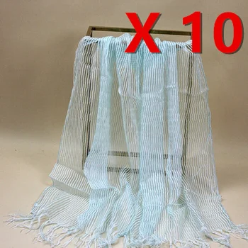 

wholesale 10pcs,Silk Scarf net scarves 30%silk+70%cotton (52*150cm) women