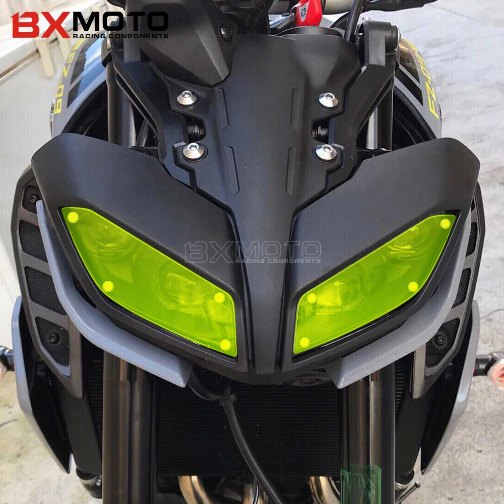 

For YAMAHA MT-09 MT09 FZ-09 FZ09 MT FZ 09 2017-2019 Motorcycle Headlight Guard Head Light Shield Screen Lens Cover Protector