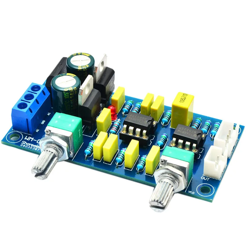 

Low Pass Filter Bass Subwoofer Pre-Amp Amplifier Board Dual Power Low Pass Filter Bass Preamplifier
