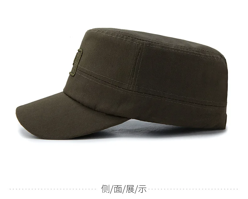 Ретро Военная кепка мужская корейский стиль Duckbill Hat-камуфляжная шляпа Открытый ветер козырек надпись вышитые