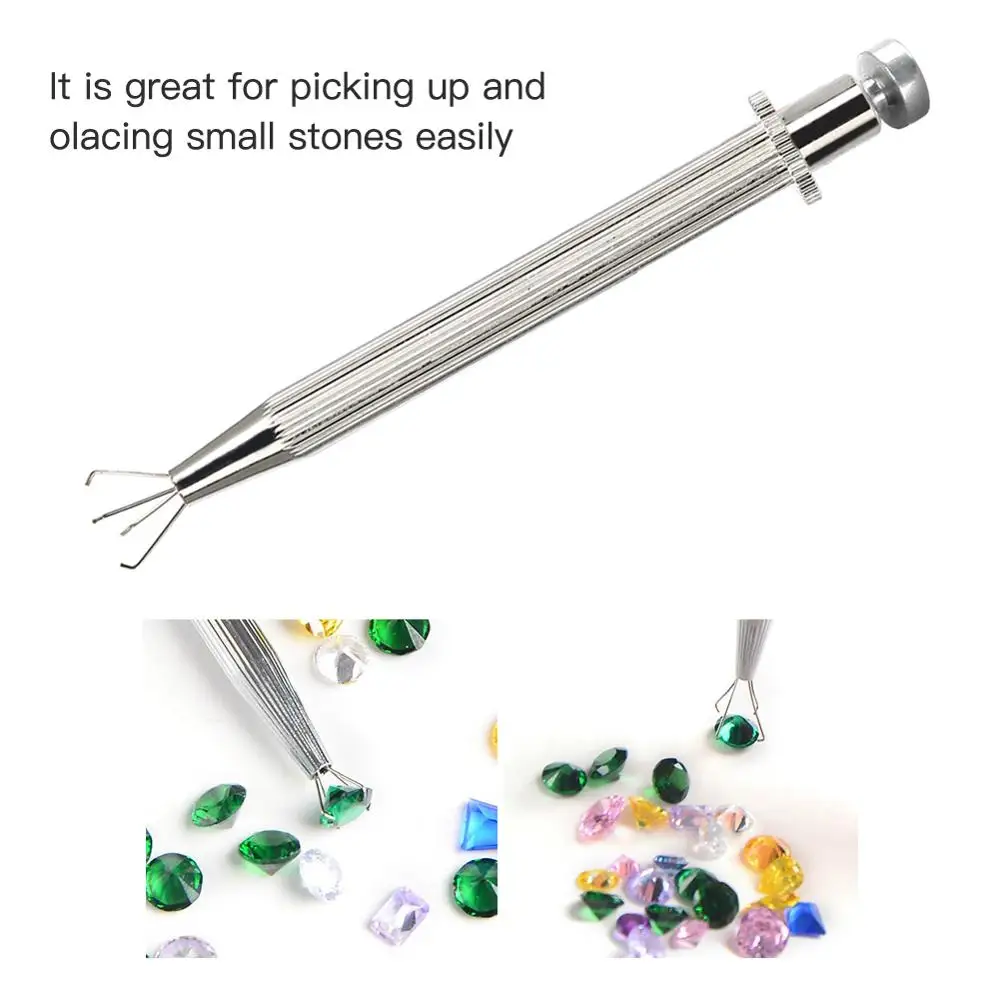 Outil de ramassage de Porte-Bijoux de Perle de Saisie de Diamants DeWin Pince à épiler de Bijoux Court Outil de ramassage de Porte-Bijoux de Perle de Saisie de Diamants DeWin Pince à épiler de Bijoux Court