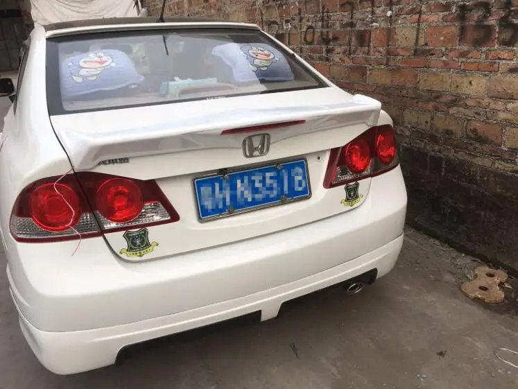 

High quality ABS Paint Car Rear Trunk Lip Spoiler Wing Fits For HONDA VEZEL HRV HR-V HONDA CIVIC FD2 2007 2008 2009 2010 2011