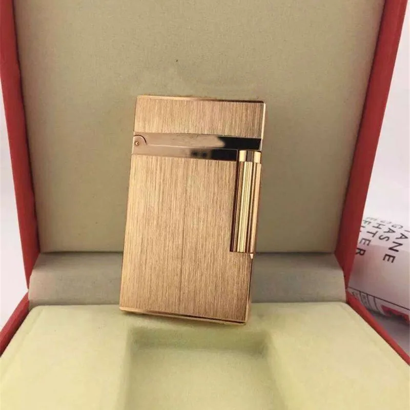 014 Rose gold nuevo encendedor de Gas laca натуральный para cigarrillos Ping encendedores con sonido accesorios de - Цвет: 014 Rose gold