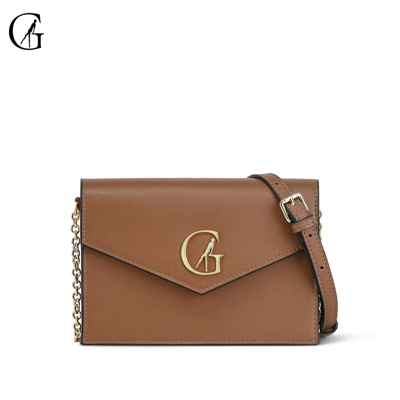 GOXEOU Women's Shoulder Messenger Bag Female Messenger Simple Solid Color Envelope Bag Fashion