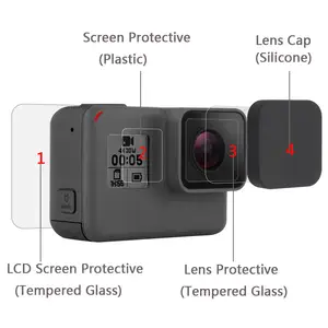Защитный чехол для объектива камеры Gopro Hero 5, 6, 7, Hero 5, Hero 6, Hero 7