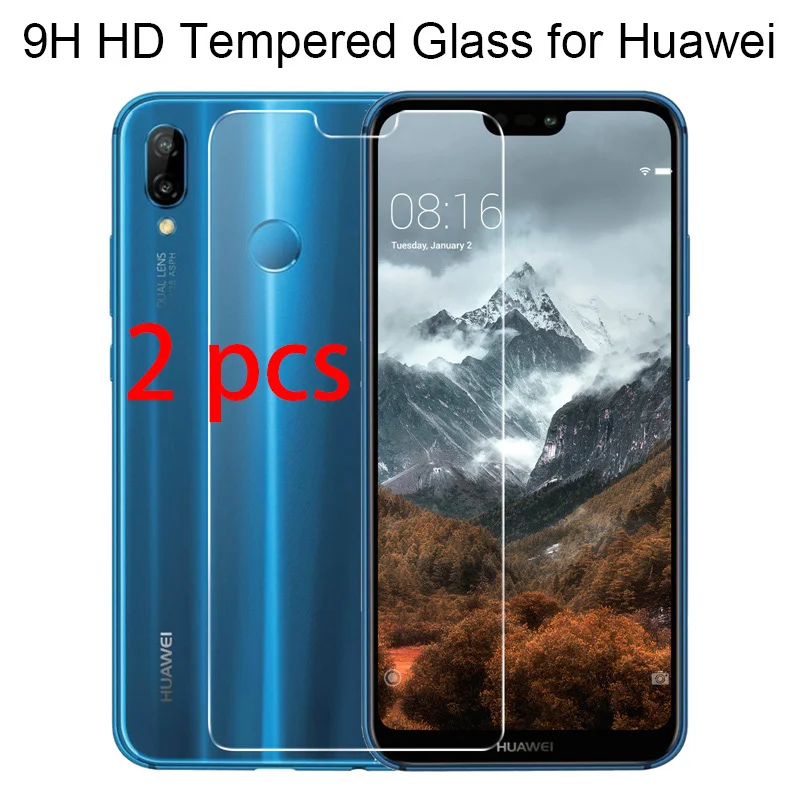 1pcs/2pcs 9H HD Protective Glass for Huawei P30 Mate 20 Lite P20 Pro P7 P6 Toughed Screen Protector on P Smart Plus | Мобильные
