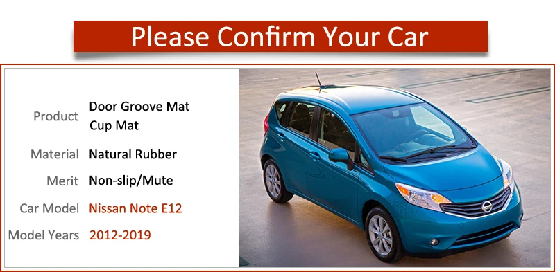 Противоскользящий коврик для телефона Gate Игровые Коврики для Nissan Note E12 2012~ автомобильные аксессуары наклейки Versa 2013