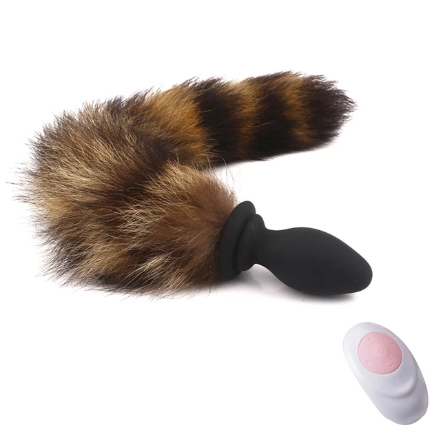 640px x 640px - Sex Toy Fox Tail Anal Plug Vibrator Wireless Remote Vibrating Butt Plug  Anus Dilator For Couples Adult Game Cosplay Accessories