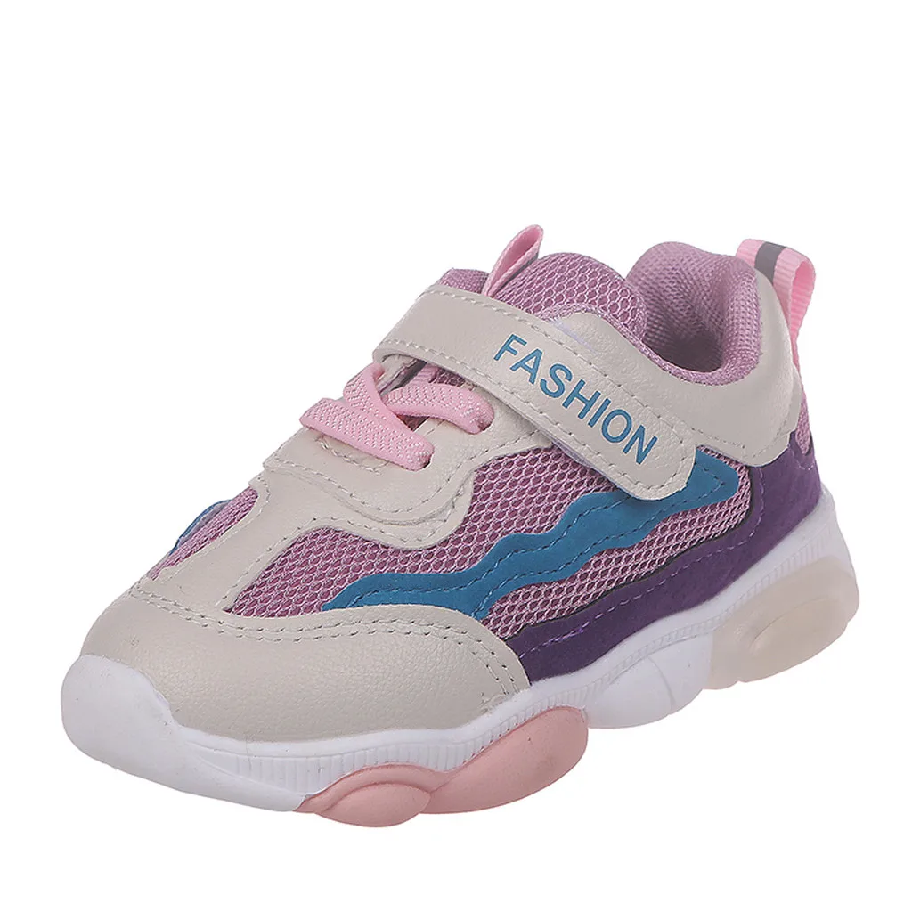 Children Girls Boys Spring Fashion Sneakers Baby/Toddler LED Luminous Breathable Mesh Casual Baby Shoes #5 | Детская одежда и