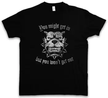 

YOU MIGHT GET IN  T-SHIRT Pitbull Bad Dog Fight Combat Attack Bullterier Outlaw