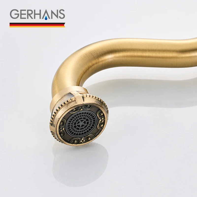 GERHANS Faucet K14118 Смеситель для кухни с гайкой Цвет: Античная бронза|Смесители