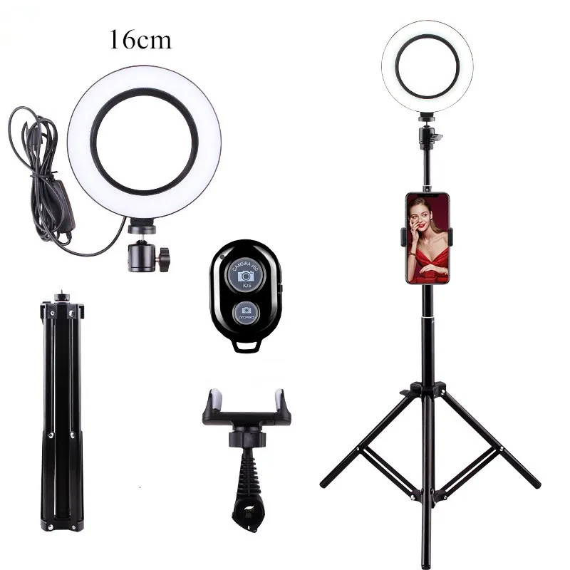 7€19 sur Godyluck Anneau De Lumière LED Ring Light Lampe Circulaire  Bicolore Eclairage Vidéo Pour Le Maquillage Noir - Accessoire photo - Achat  & prix